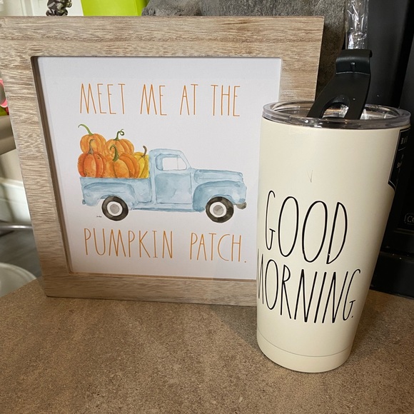 Rae Dunn insulated cup with straw